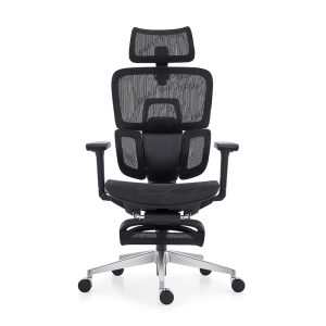 816A-L Full Mesh Chair with Footrest
